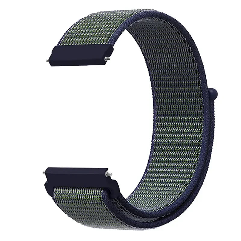20mm 22mm Nylon Loop Strap For Garmin Forerunner 55 165 265 965 255 Active 5/Vivomove Trend/Vivoactive 5/Venu 3/2 Bracelet Belt