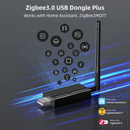 AVATTO Zigbee 3.0 USB Dongle Plus Universal Zigbee Wireless Gateway Hub Support Home Assistant Zigbee2MQTT，Raspbian Ubuntu Macos