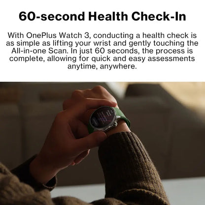 【Brand+】Global Version OnePlus Watch 3 Smart Watch 1.50inches LTPO  AMOLED Display Snapdragon W5 Processor Dual Frequency GPS
