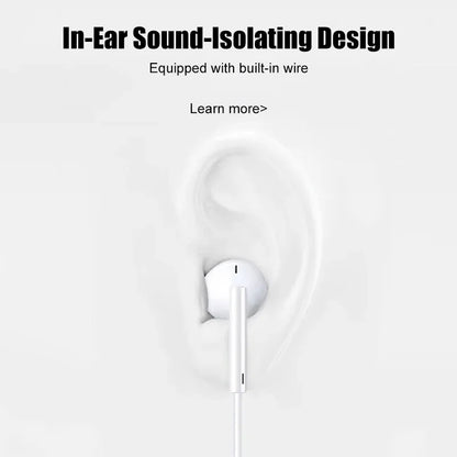 Type C Headphones Wired Earbuds For Xiaomi Redmi Poco Oneplus Google OPPO Huawei Honor Samsung Earphones Laptops Tablet Headset