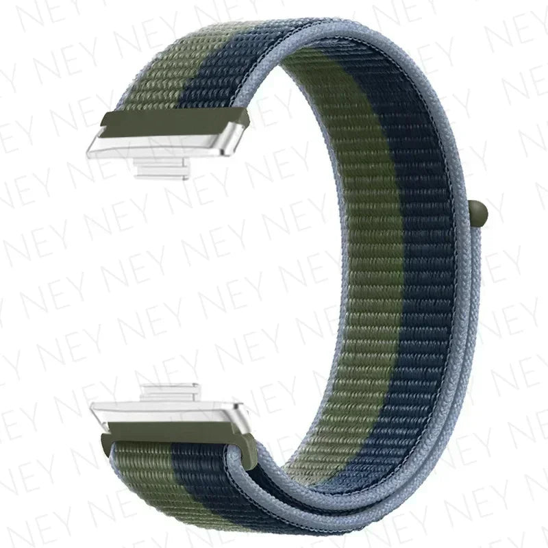 Nylon Strap For Huawei Watch Fit 3 4 Replacement Bracelet Nylon Loop Adjustable Band Soft Wristband Huawei Fit 4 Pro Accessories