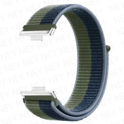 Nylon Strap For Huawei Watch Fit 3 4 Replacement Bracelet Nylon Loop Adjustable Band Soft Wristband Huawei Fit 4 Pro Accessories