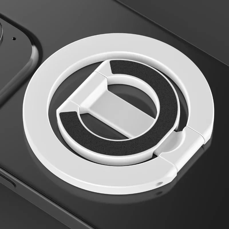 Double Magnetic Cell Phone Ring Holder For MagSafe iPhone 16 12 13 14 15 Series Removable Cell Phone Grip Kickstand