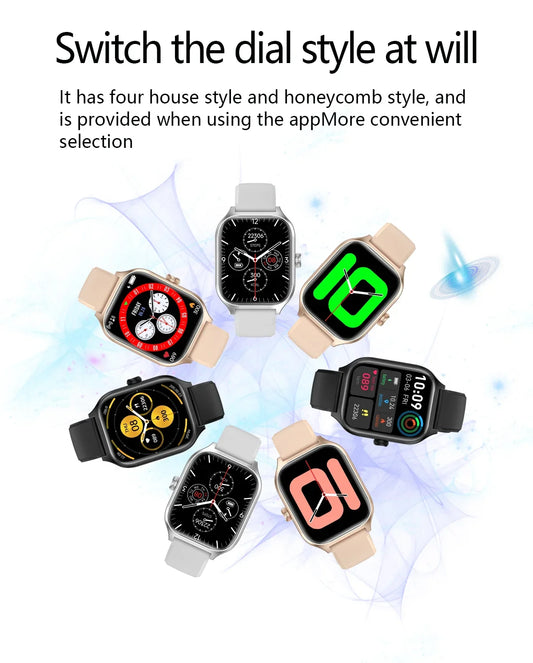 HOMEFISH C20 Smartwatch 1.77-inch HD Display Bluetooth Call Message Alert Sports Mode Smartwatch For Men Women