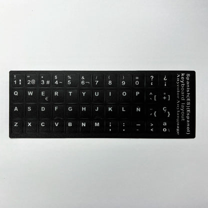 English Spanish Italian Korean French Deutsch Keyboard Stickers Frosted PVC Language Keyboard Sticker For Laptop Desktop PC