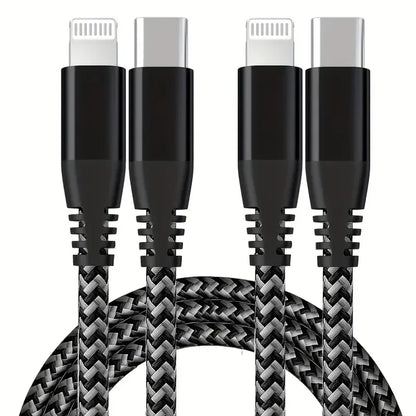 1PC 2PCS MFi Certified Fast Cable durable Nylon Braided Cord USB C to Lightning Cable Fast Charging Data for iPhone 14 13 12 11