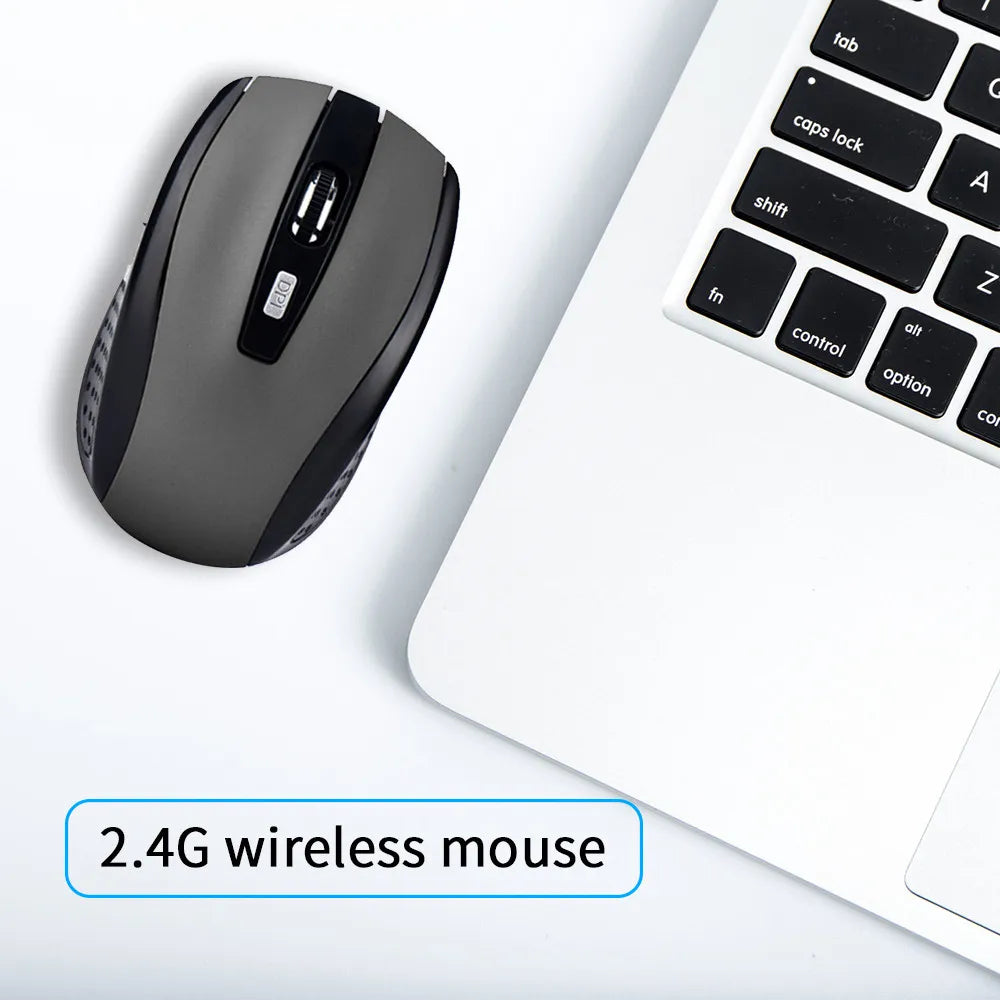 2.4G Wireless Mouse 2.4Ghz Gaming Mouse 6D Optical Wireless Mouse Slim Mini Noiseless Mice  DPI1600 for Macbook PC Laptop