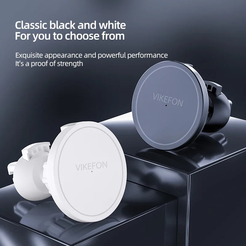 VIKEFON Magnetic Car Wireless Charger For iPhone 12 13 14 15 pro max Air Vent Car Phone Holder Stand Fast Car Charging