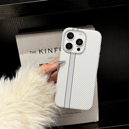 Luxury Carbon Fiber Business Plastic Phone Case For iPhone 17 16 15 14 13 12 Pro Max 11 Ultra-Thin Cool Armor Shockproof Cover