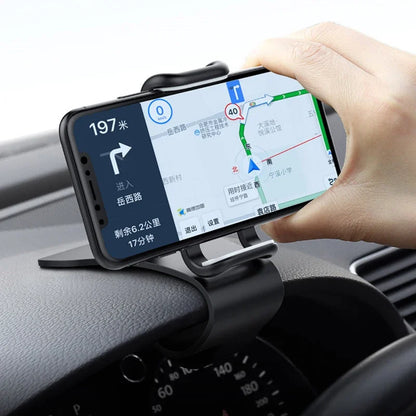 Universal Car Phone Holder 360° Rotatable Dashboard Mount Auto Grip Fixed Bracket for Smartphones