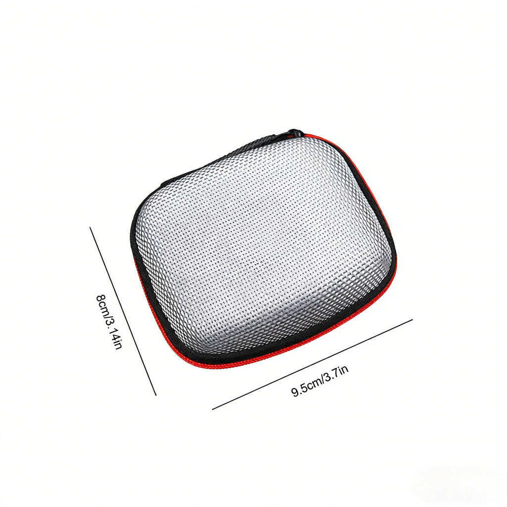 Earphone Storage Bag Square Headset Box Indoor Outdoor Travelling Earphones Storaging Case Accessories with Zipper