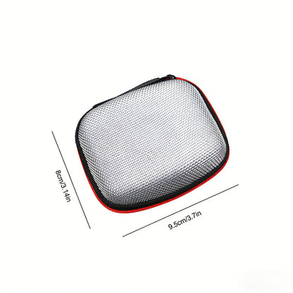 Earphone Storage Bag Square Headset Box Indoor Outdoor Travelling Earphones Storaging Case Accessories with Zipper