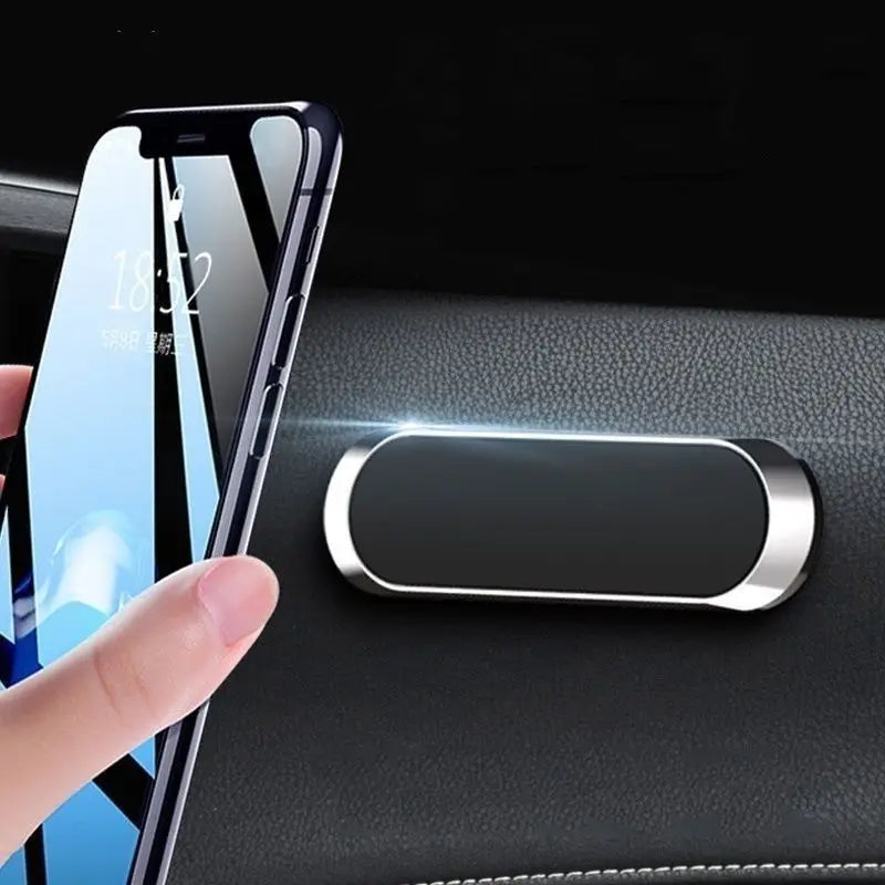 Mini Magnetic Holder Car Phone Dashboard Strip Shape Mount Stand for Cell Phone Samsung Xiaomi Wall GPS Compatible