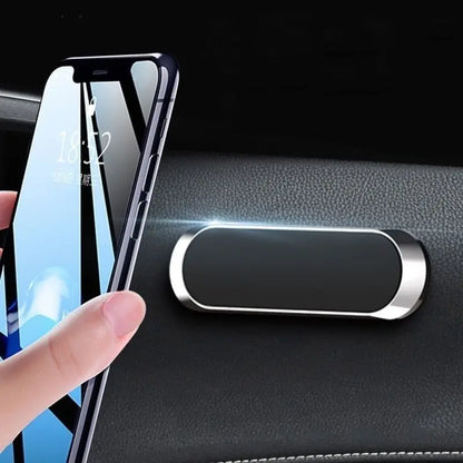 Mini Magnetic Holder Car Phone Dashboard Strip Shape Mount Stand for Cell Phone Samsung Xiaomi Wall GPS Compatible