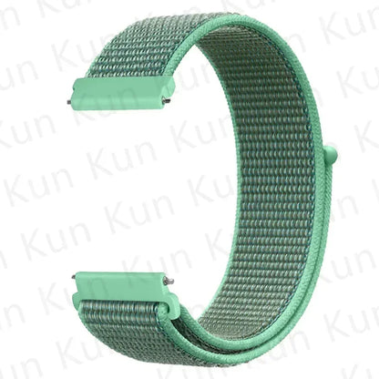 Nylon loop strap For Amazfit bip 6-5-3/u/S/pro Sport 20mm/22mm Bracelet for Amazfit GTS 4/3/2/2e/4 Mini/GTR 4/3/3 Pro/2/2e band