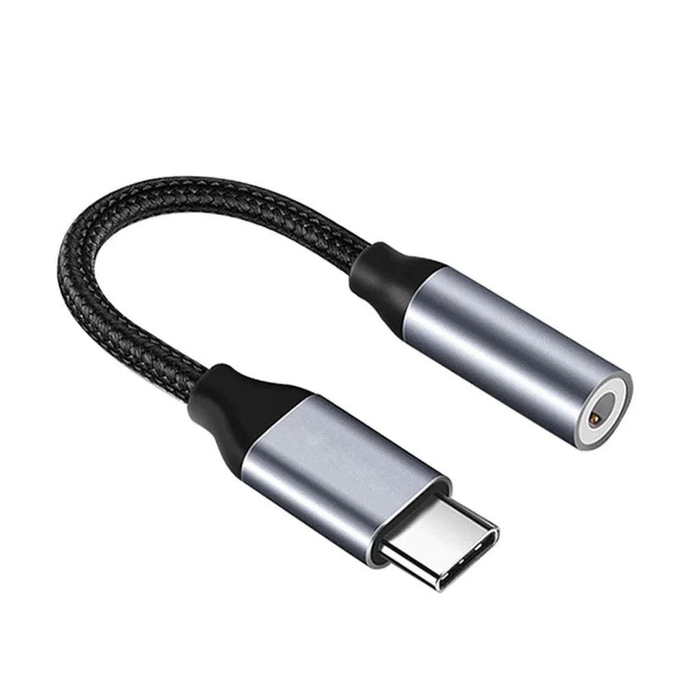 Type C to 3.5mm Audio Adapter Cable USB C to 3.5mm Female Headphone Jack Adapter For iPhone 16 15 Samsung DAC Digital Decoder