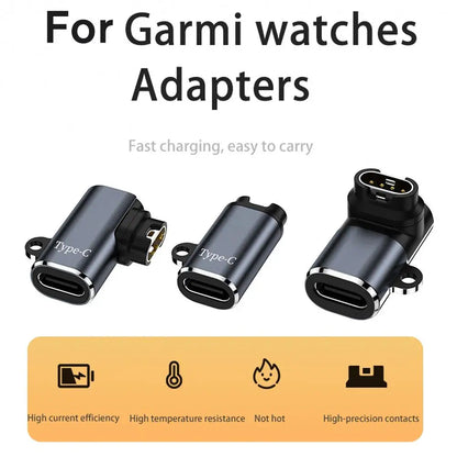 For Garmin Fenix 7 7X 5S 6 6X 6S PRO Forerunner 955 965 USB-C Charger Smartwatch Charger Adapter Garmin Charging Cable Adapter ﻿