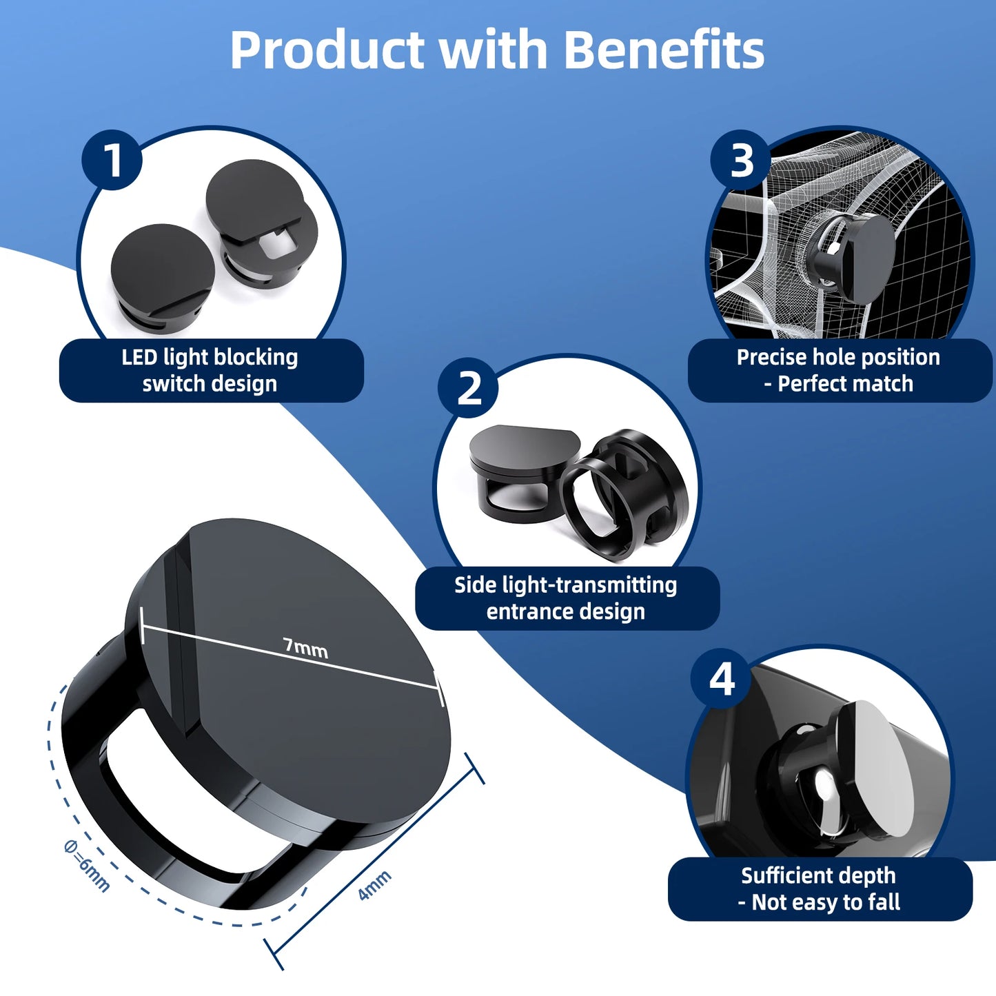 LED Light Block Cover For Matte Glasses's Camera Lens Protective cover for Matte Smart Eyeglasses Light Dimming Blocker
