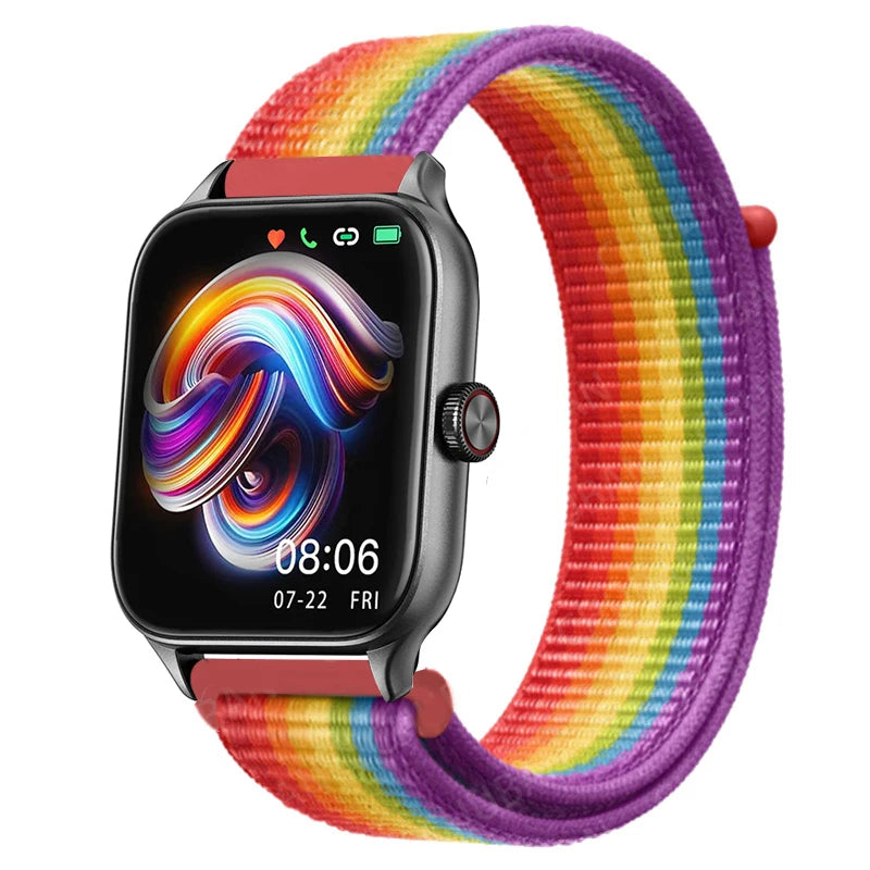 20mm 22mm Nylon Loop For Amazfit GTS4/2/3/3pro/2e/GTS2 Mini/GTR 4 42/47mm/GTR 2e/stratos bracelet for Amazfit bip/U/S/lite strap
