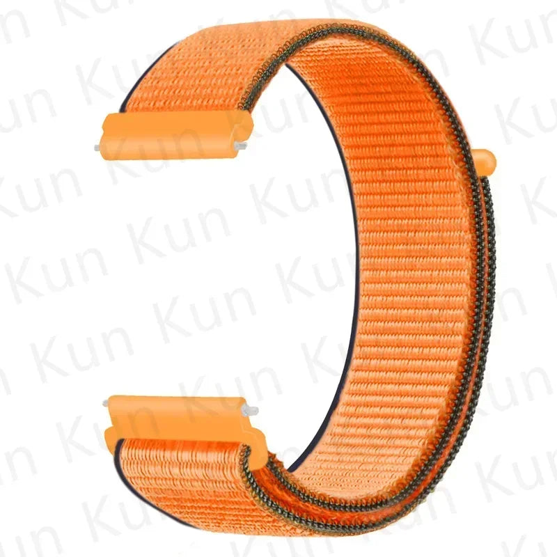 Nylon loop strap For Amazfit bip 6-5-3/u/S/pro Sport 20mm/22mm Bracelet for Amazfit GTS 4/3/2/2e/4 Mini/GTR 4/3/3 Pro/2/2e band