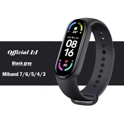 Watch Strap For Xiaomi Mi Band 7 6 5 4 3 Wristband Silicone Bracelet Wrist Straps MiBand 3/4 band5 band6 Smartwatch Accessories