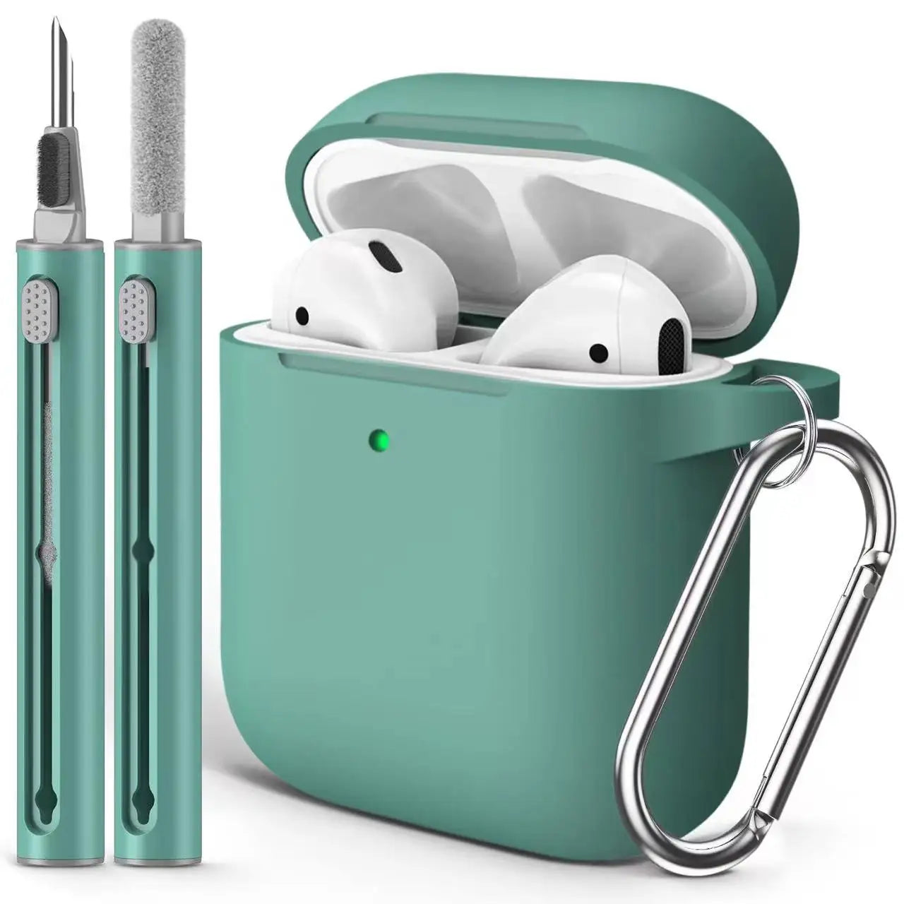 AirPods Pro Case Cover with Cleaner Kit,Soft Silicone Protective Case for Apple AirPod Pro 2nd/1st