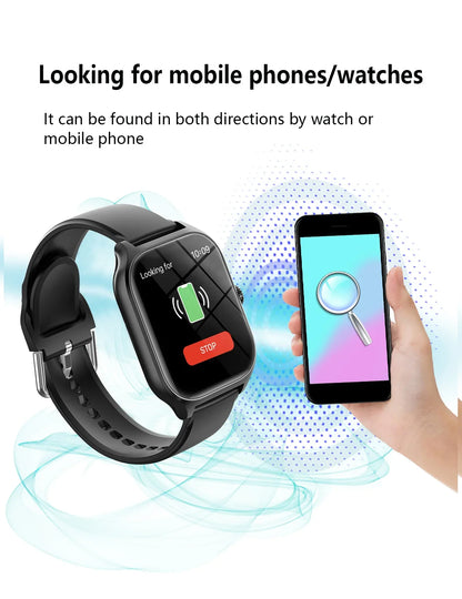 HOMEFISH C20 Smartwatch 1.77-inch HD Display Bluetooth Call Message Alert Sports Mode Smartwatch For Men Women