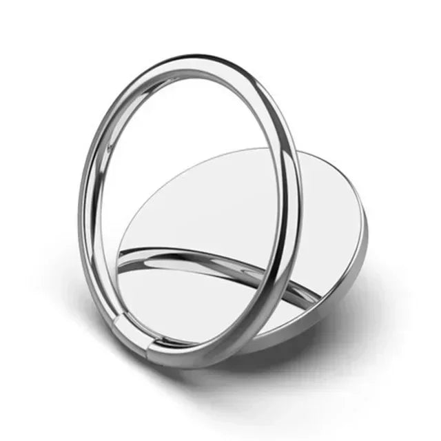 Round Minimalist Phone Finger Ring Holder Stand Metal Mount Desktop Lazy Ring Stand for iPhone 17 16 15 14 13 12 Samsung Xiaomi