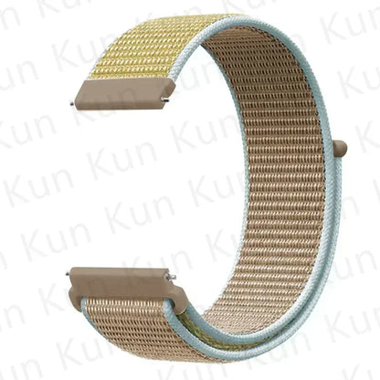 Nylon loop strap For Amazfit bip 6-5-3/u/S/pro Sport 20mm/22mm Bracelet for Amazfit GTS 4/3/2/2e/4 Mini/GTR 4/3/3 Pro/2/2e band