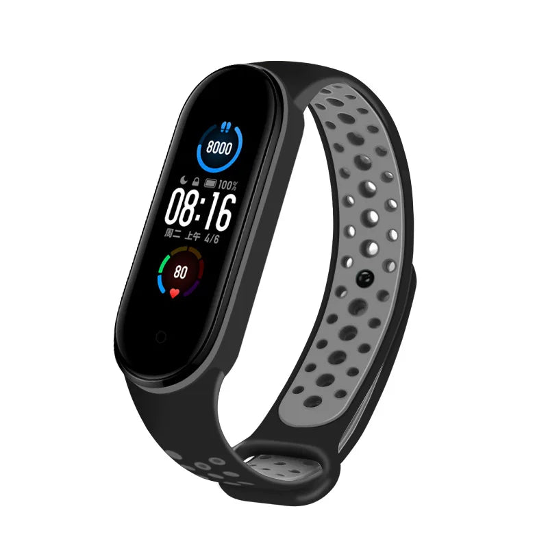 Breathable Strap For Xiaomi Mi Band 3 4 5 6 7 Smart Watch Wrist M3 M4 Bracelet For Xiaomi MiBand 7 6 5 Miband Strap Replacement