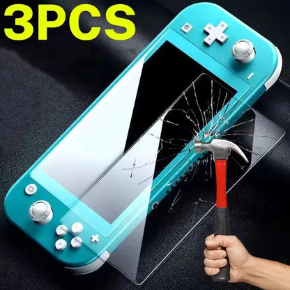 3PCS Protective Glass For Nintend Switch Tempered Glass Screen Protector For Nintendos Switch NS Oled Screen Film  Accessories
