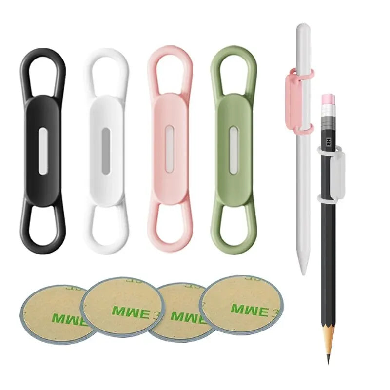 UMUST Magnetic Pencil Holder,Tablet Touch Pen Clips,Multifunction Silicone Adjustable Pen Stand for Office Accessories Organizer
