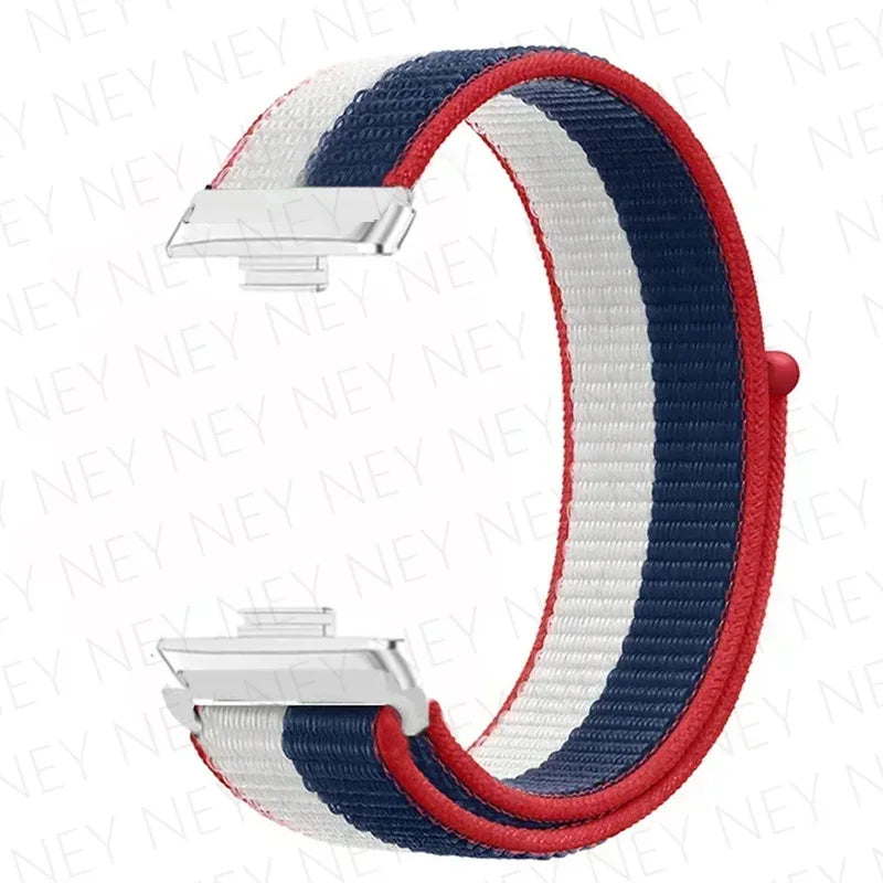 Nylon Strap For Huawei Watch Fit 3 4 Replacement Bracelet Nylon Loop Adjustable Band Soft Wristband Huawei Fit 4 Pro Accessories