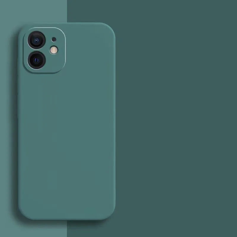 Candy Color Silicone Soft Case For iphone 11 12 13 mini 14 15 16 Plus 16e 17 Air Pro Max Shockproof Camera Protective Cover Case