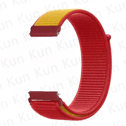 Nylon loop strap For Amazfit bip 6-5-3/u/S/pro Sport 20mm/22mm Bracelet for Amazfit GTS 4/3/2/2e/4 Mini/GTR 4/3/3 Pro/2/2e band