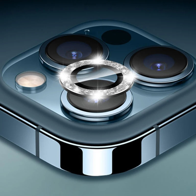 Lens Metal Ring Protector Glass for iPhone 11 12 13 Pro Max Camera Lens Protection On iPhone 15Pro 13Pro 14 Pro Max Camera Film