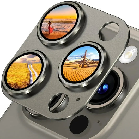 Metal Camera Lens Protector For IPhone 15 16Pro Max Aluminum Alloy Tempered Glass Cover Screen Protector For IPhone 15 16Pro