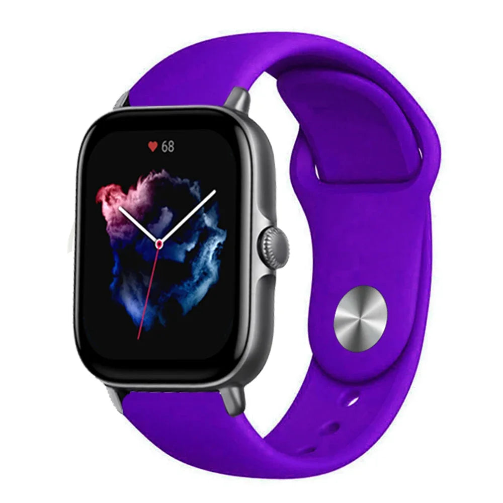 20mm 22mm watch Strap For Amazfit gts/4/3/2/gts2/4 Mini/Gtr4/3/2/2e/47mm Smartwatch Silicone Bracelet Watchabnd Amazfit gts Band