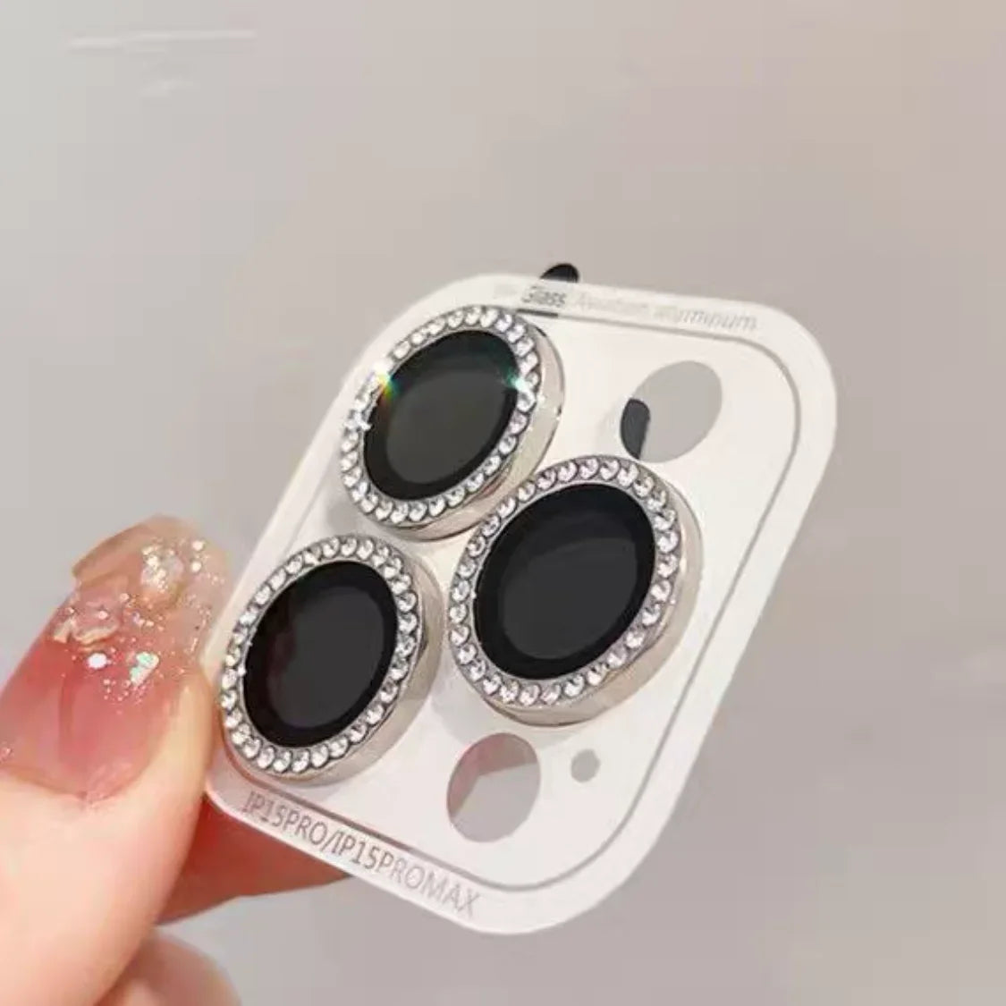 2-3Pcs 9D Rear Diamond Lens Protector For Iphone 17 16 15 Pro Max Plus Camera Tempered Glass For 13 Pro Max Ring Cover Case Film