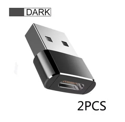 2Pcs USB To Type C OTG Adapter USB USB-C Male To Micro Type-c Female Converter For Macbook Samsung S20 USBC OTG Connector