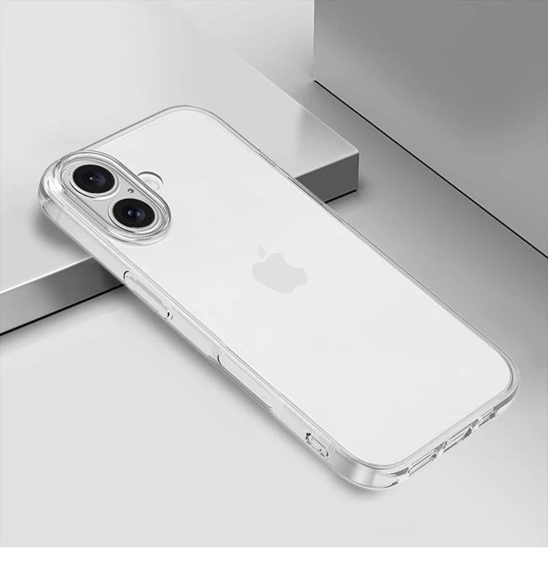Ultra Thin Slim Clear Phone Case For iPhone 16  16Pro 16pro Max 16Plus Soft TPU Cover Cases