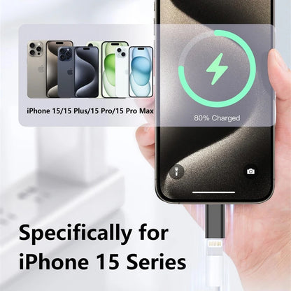 3PCS Lightning Female To USB C Male Charger Adapter for IPhone 15 Pro Max Plus IPad Type C To 8Pin Charging Data Sync Connector