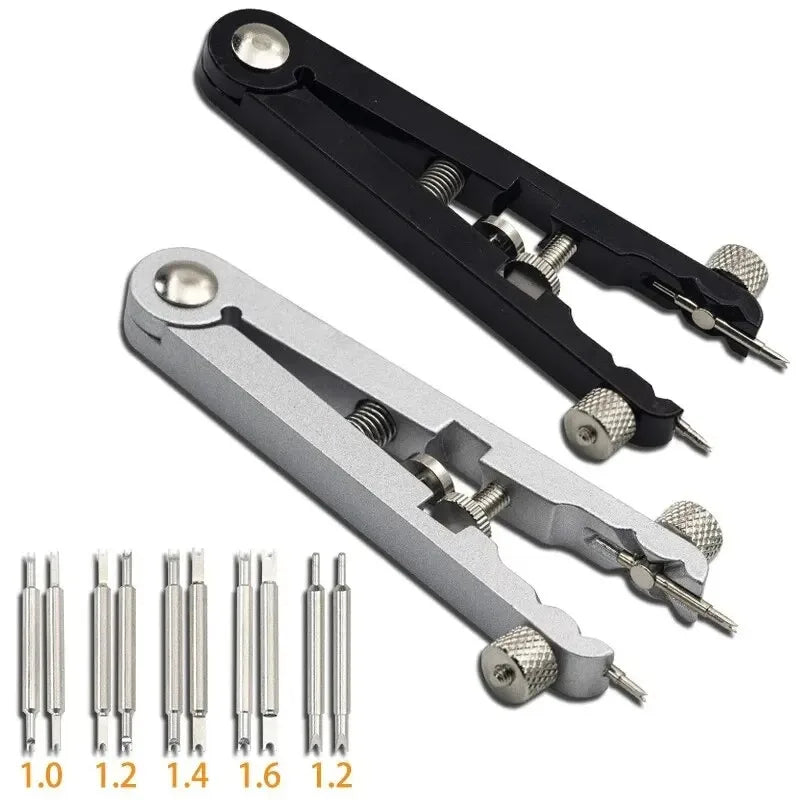 Aluminum Alloy Watch Band Remover Plier Spring Bar V-Shaped Adjuster Watch Strap Repair Tool for Watch Maintenance