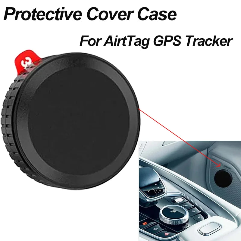 Protective Case for AirTag Waterproof Cover Holder with Adhesive Sticker Compatible with AirTag Cover for Bike Wallet Suitcase