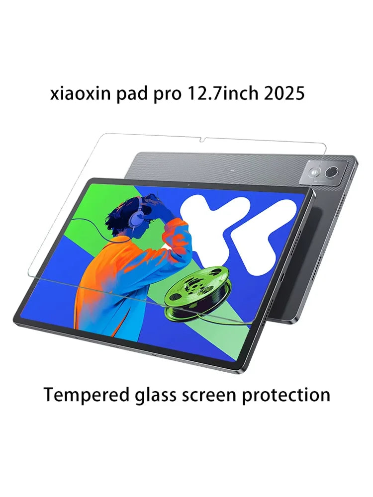 2PCS Tempered Glass For Lenovo Xiaoxin Pad Pro 12.7 2023 2024 2025 12.7 Screen Protector For Xiaoxin Pad 2024 11 inch Glass Film