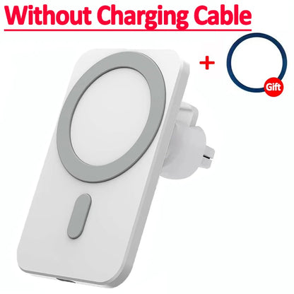 Magnetic Wireless Car Charger For MagSafe iPhone 17 16 15 14 13 Pro Max Xiaomi Samsung Xiaomi Air Vent Clip Phone Holder Stand