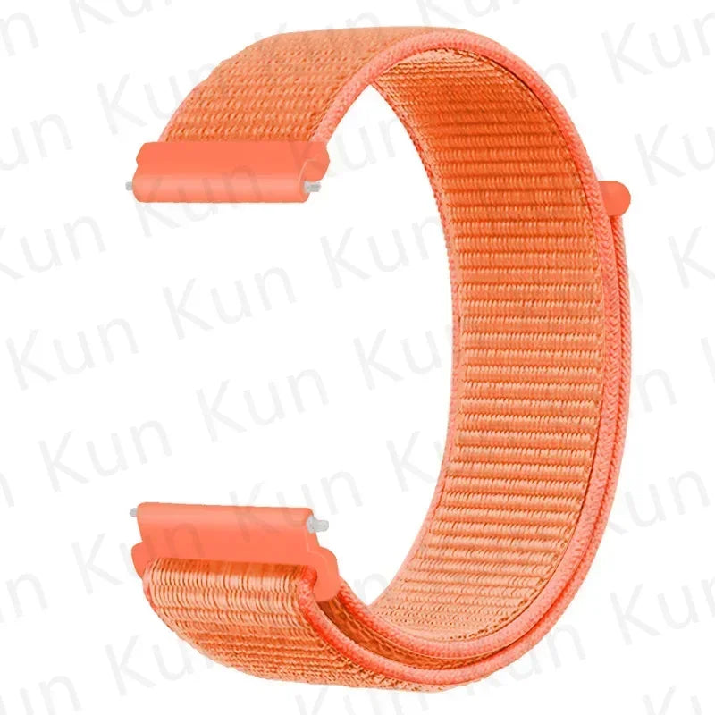 Nylon loop strap For Amazfit bip 6-5-3/u/S/pro Sport 20mm/22mm Bracelet for Amazfit GTS 4/3/2/2e/4 Mini/GTR 4/3/3 Pro/2/2e band