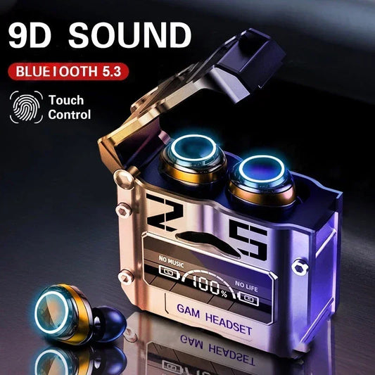 M25 TWS Bluetooth 5.3 Earbuds LED Digital Display Touch Control Wireless Stereo Sound Headphones