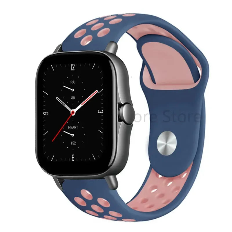 20mm 22mm Bracelet for Amazfit strap Silicone GTS/2/2e/GTS2 Mini/GTR 42mm/47mm/GTR2/2e/stratos Sport Watch band Amazfit bip 6 5
