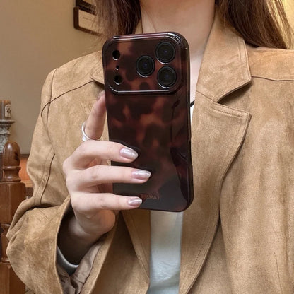 Amber Retro Brown Imd Shockproof Phone Case For IPhone 17 16 15 14 12 11 13 Pro Max Plus Air Protector Back Cover